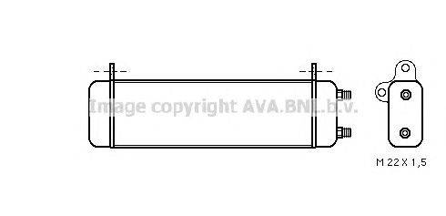 масляный радиатор, двигательное масло AVA QUALITY COOLING MS3184