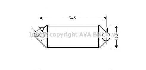 Интеркулер AVA QUALITY COOLING OL4235