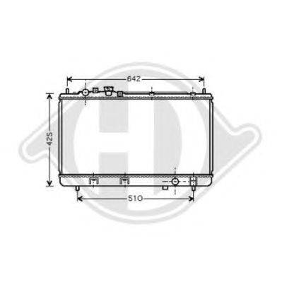 Радиатор, охлаждение двигателя DIEDERICHS 8568005
