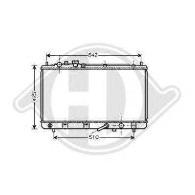 Радиатор, охлаждение двигателя DIEDERICHS 8568006