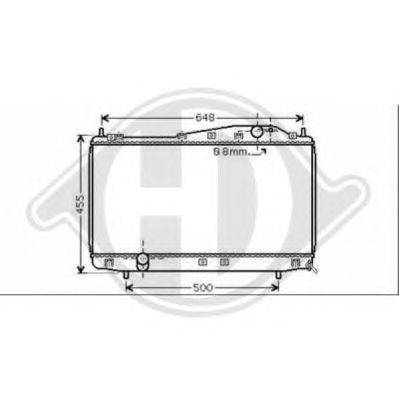 Радиатор, охлаждение двигателя DIEDERICHS 8694105
