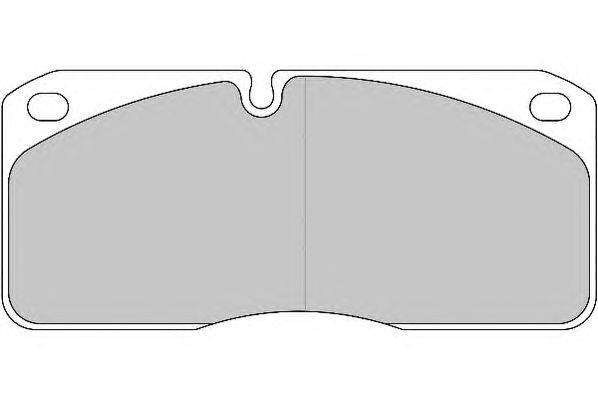 Комплект тормозных колодок, дисковый тормоз BERAL 2906722004017214