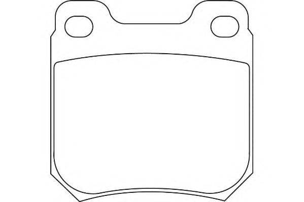 Комплект тормозных колодок, дисковый тормоз DURON DBP251117