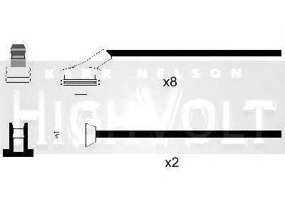 Комплект проводов зажигания STANDARD OEF646