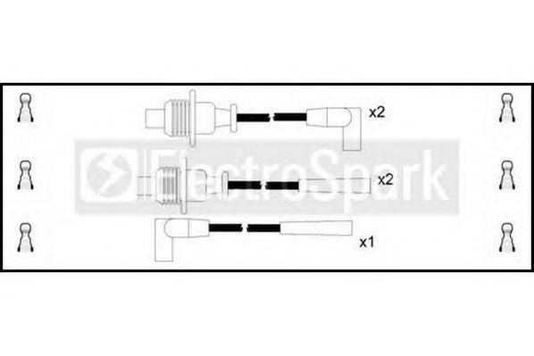 Комплект проводов зажигания STANDARD OEK066