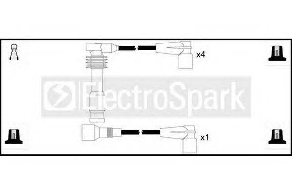 Комплект проводов зажигания STANDARD OEK981