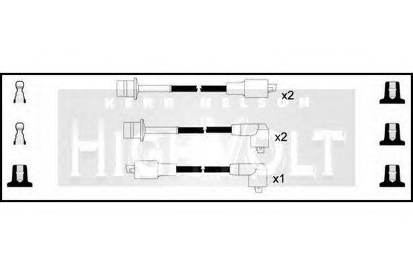 Комплект проводов зажигания STANDARD OEF568