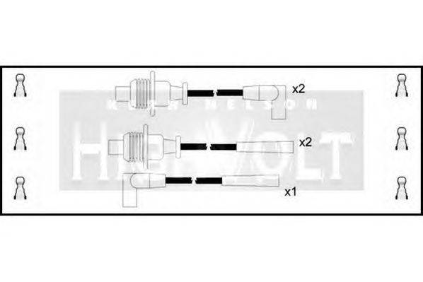 Комплект проводов зажигания STANDARD OEF057