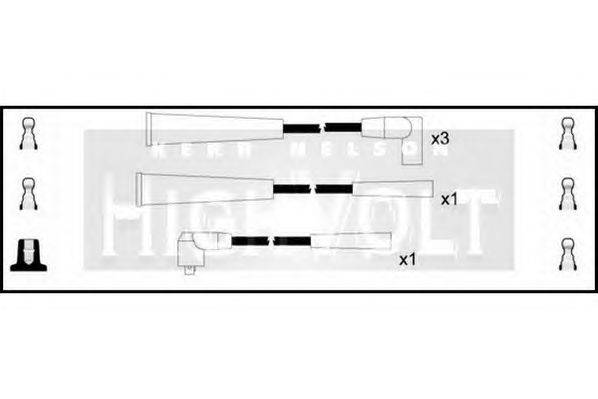 Комплект проводов зажигания STANDARD OEF003