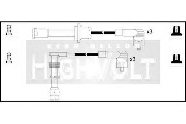 Комплект проводов зажигания STANDARD OEF962