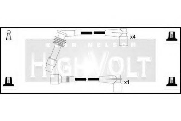 Комплект проводов зажигания STANDARD OEF1011