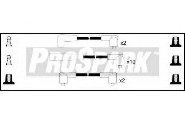 Комплект проводов зажигания STANDARD OES356