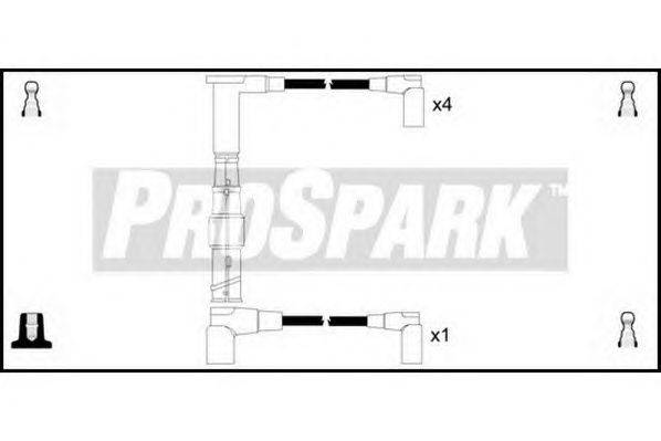 Комплект проводов зажигания STANDARD OES539