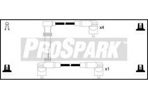 Комплект проводов зажигания STANDARD OES702