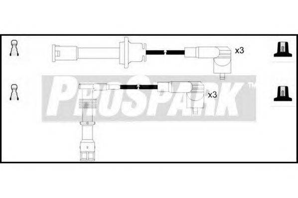 Комплект проводов зажигания STANDARD OES795