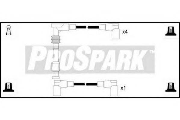 Комплект проводов зажигания STANDARD OES843