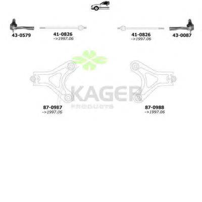 Подвеска колеса KAGER 800498