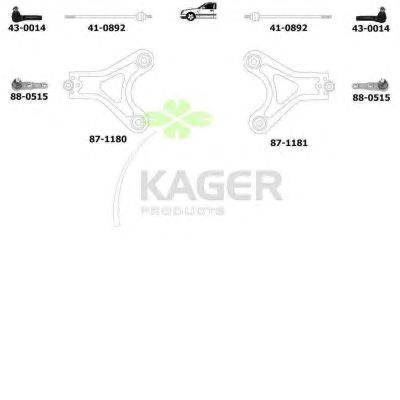 Подвеска колеса KAGER 800665