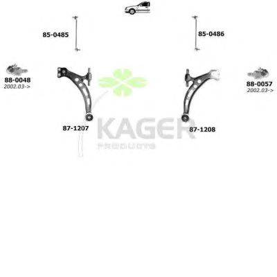 Подвеска колеса KAGER 801293