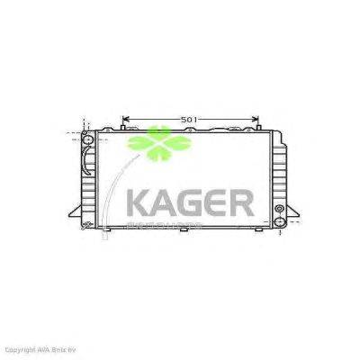 Радиатор, охлаждение двигателя KAGER 310018