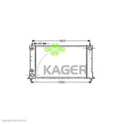 Радиатор, охлаждение двигателя KAGER 31-0078