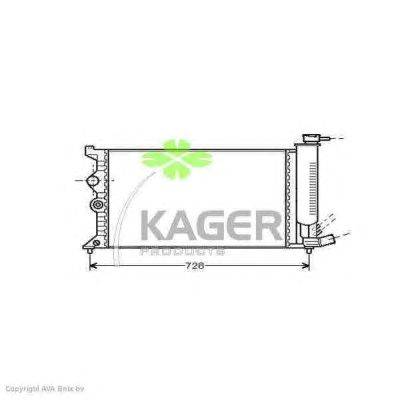 Радиатор, охлаждение двигателя KAGER 310159