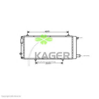 Радиатор, охлаждение двигателя KAGER 310161