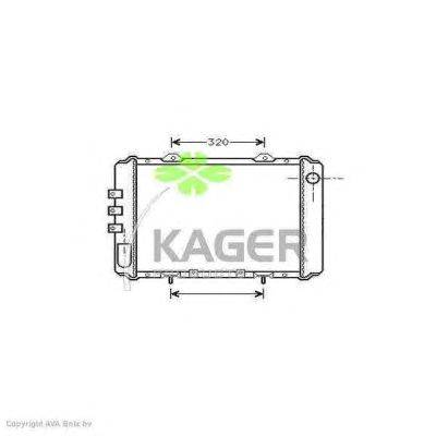 Радиатор, охлаждение двигателя KAGER 31-0231