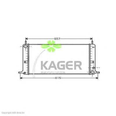 Радиатор, охлаждение двигателя KAGER 31-0317