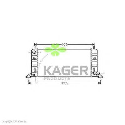 Радиатор, охлаждение двигателя KAGER 31-0319