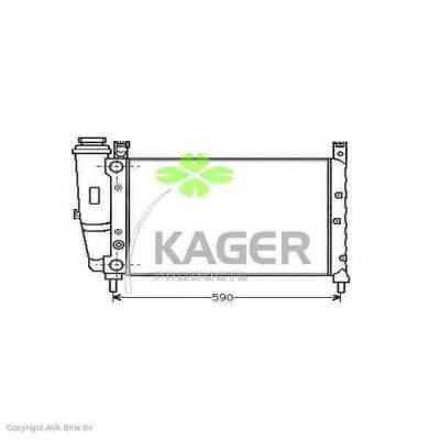 Радиатор, охлаждение двигателя KAGER 31-0398