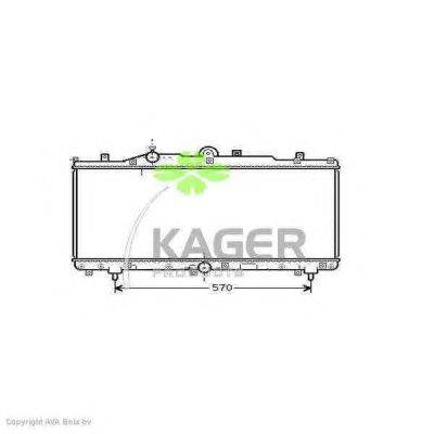 Радиатор, охлаждение двигателя KAGER 310413