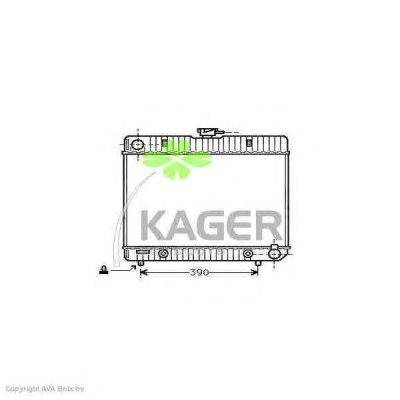 Радиатор, охлаждение двигателя KAGER 310585