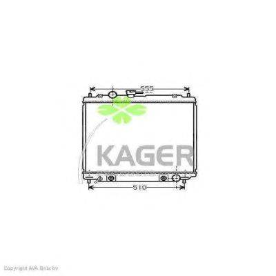 Радиатор, охлаждение двигателя KAGER 31-0688