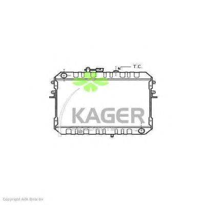 Радиатор, охлаждение двигателя KAGER 310706