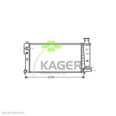 Радиатор, охлаждение двигателя KAGER 31-0846