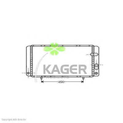 Радиатор, охлаждение двигателя KAGER 31-0925