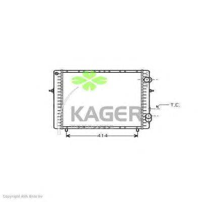 Радиатор, охлаждение двигателя KAGER 31-0928