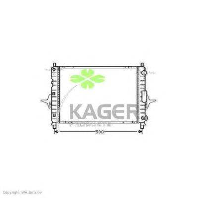 Радиатор, охлаждение двигателя KAGER 31-0942