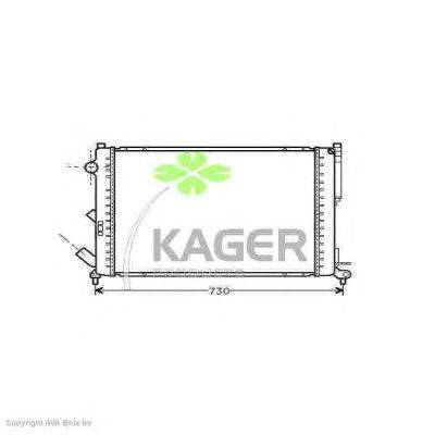 Радиатор, охлаждение двигателя KAGER 31-0978
