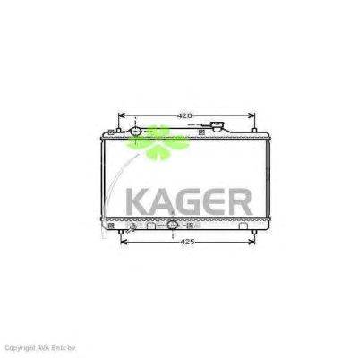 Радиатор, охлаждение двигателя KAGER 31-1056