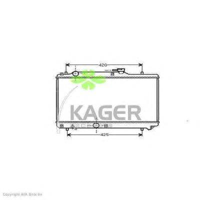 Радиатор, охлаждение двигателя KAGER 31-1057