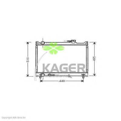 Радиатор, охлаждение двигателя KAGER 31-1060