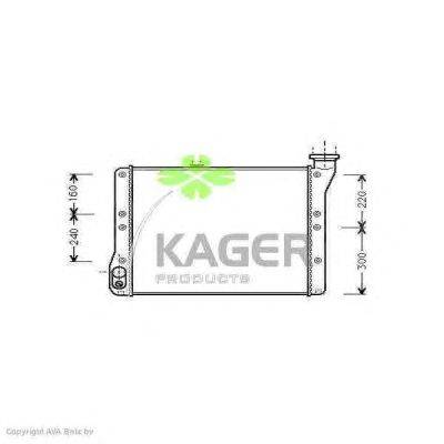 Радиатор, охлаждение двигателя KAGER 31-1181