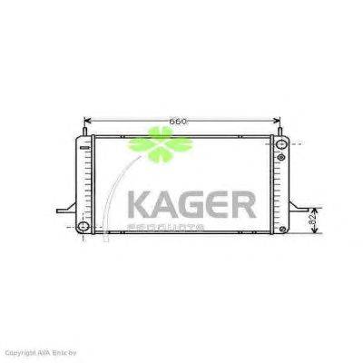Радиатор, охлаждение двигателя KAGER 31-1262