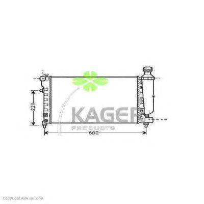 Радиатор, охлаждение двигателя KAGER 31-1285