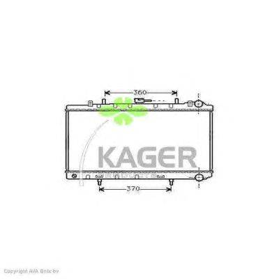 Радиатор, охлаждение двигателя KAGER 311307