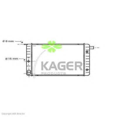 Радиатор, охлаждение двигателя KAGER 31-1346