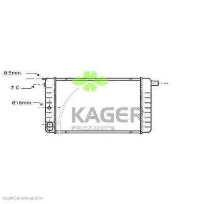 Радиатор, охлаждение двигателя KAGER 311349