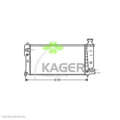 Радиатор, охлаждение двигателя KAGER 31-1443